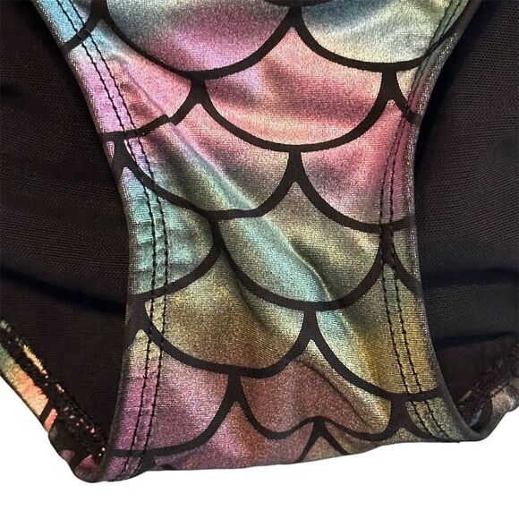 Torrid Women's High-Rise Mermaid Swim Bottom Size 1X Rainbow Fish Scales - Picture 5 of 12